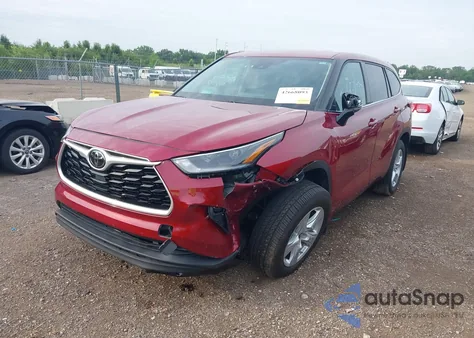 2021 Toyota Highlander Le from USA, damaged, VIN 5TDZZRAH2MS044221